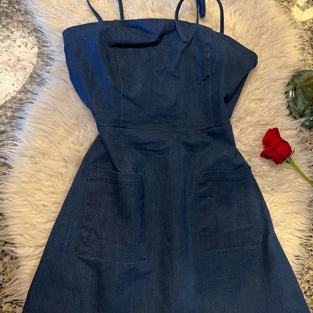 Super Down Denim Dress